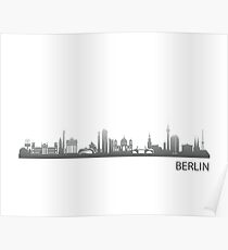 Berliner Skyline Art Poster