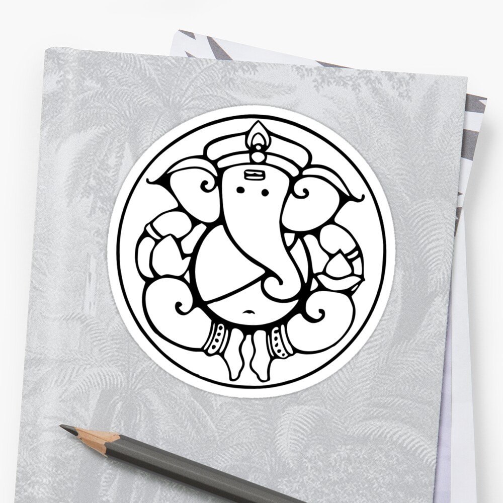 "Ganesha 3" Stickers By Buddhabubba | Redbubble