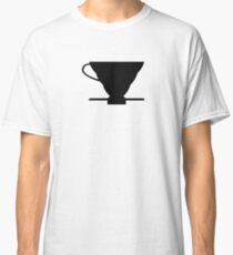 Camiseta clásica Cafetera Hario V60 de diseño.