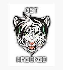 GET WRECKED - White Tiger Photographic Print