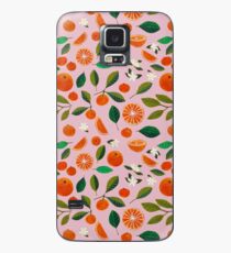 Funda/vinilo para Samsung Galaxy naranjada