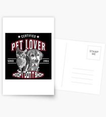Adopt dont shop Katze Hund Tierschutz Postkarten