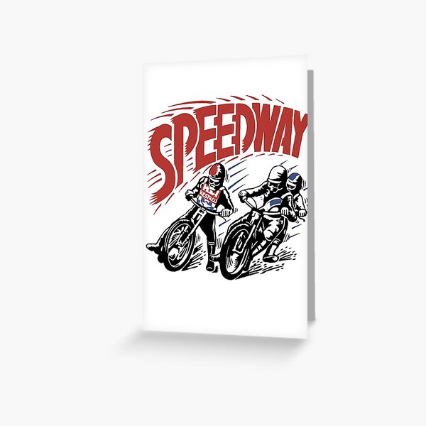 Speedway Greeting Cards Redbubble