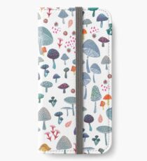 scattered mushroom pattern iPhone Wallet/Case/Skin