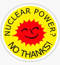 Nuclear Power No Thanks by Chillee Wilson Sticker