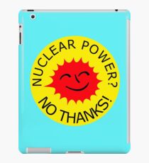 Nuclear Power No Thanks by Chillee Wilson iPad Case/Skin