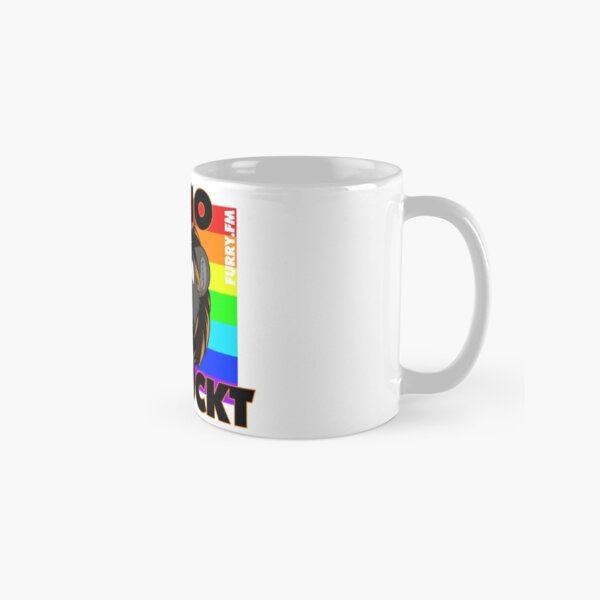 Radio verrückt Regenbogen Tasse (Standard)