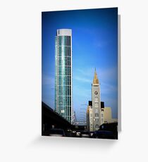 city skyscape Greeting Card