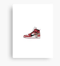 Off-White Jordanien 1 Rot Leinwanddruck