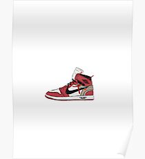 Off-White Jordan 1 Red Poster
