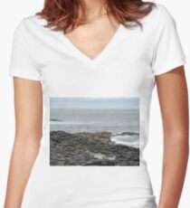 Giant's Causeway Women's Fitted V-Neck T-Shirt