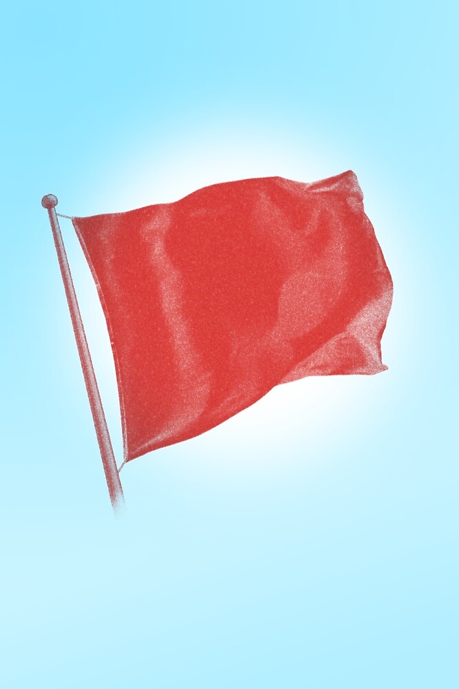Rote Flagge Von Brownwoodrobot Redbubble
