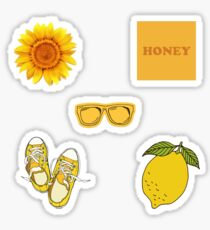 Gelbe Packung Sticker