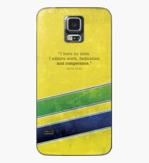 Ayrton Senna - "Ich habe keine Idole." - Formel 1 Hülle & Klebefolie für Samsung Galaxy