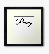 Pinay Schriftzug Gerahmtes Wandbild