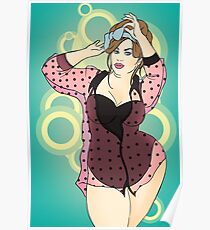 Fat Woman In Lingerie Poster