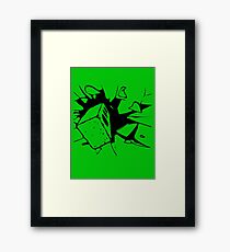 Brick Breaking Window by Chillee Wilson Framed Print