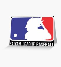 SAIYAN LEAGUE BASEBALL Greeting Card
