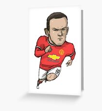 Wayne Rooney - Manchester United Fan Art Greeting Card