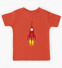 Rocket Ship 3 by Chillee Wilson Kids Tee