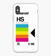 Vinilo o funda para iPhone Retro VHS tape vaporwave aesthetic rainbow