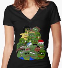 Camiseta entallada de cuello en V Pepe