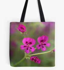 Pink Geranium Tote Bag