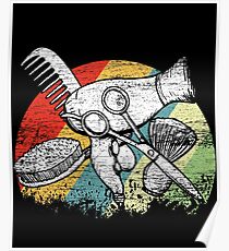 Barber utensils Poster