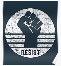 Resist Fist Womens Wave March Poster