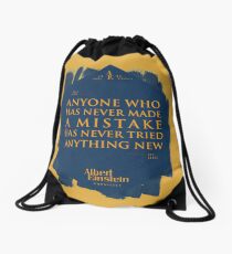Mochila de cuerdas Cita de: Albert Einstein sobre errores - Camisetas, pósters, pegatinas y regalos