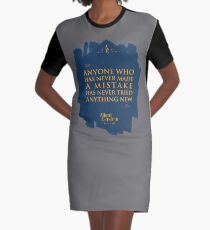Vestido camiseta Cita de: Albert Einstein sobre errores - Camisetas, pósters, pegatinas y regalos