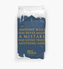 Funda nórdica Cita de: Albert Einstein sobre errores - Camisetas, pósters, pegatinas y regalos