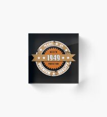Made in 1949 Acrylic Block
