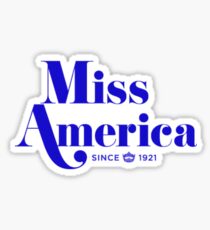 Miss America (Blue) Sticker
