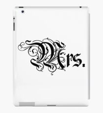 Mrs Bridal Text iPad Case/Skin