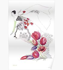 Spring. Spring and tulips... Poster