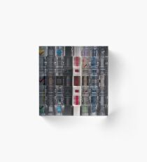 Collection of magnetic tape audio cassettes Acrylic Block