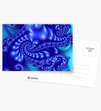 Swirling Blue Ooze Postcards