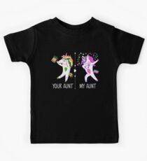 Deine Tante, meine Tante, Funny Dabbing Unicorn Kinder T-Shirt