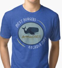 Two Whales Diner Tee (lighter) Tri-blend T-Shirt