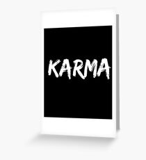 Karma Greeting Card