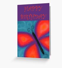 Happy Birthday - Butterfly Greeting Card