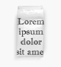 Lorem Ipsum Duvet Cover