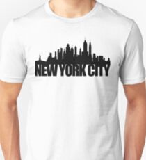 Camiseta unisex NYC Skyline - negro