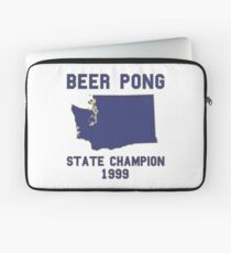 Vintage Washington Beer Pong State Champion Laptop Sleeve