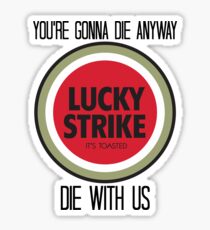 mad men lucky strike pitch Sticker
