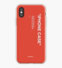 Vinilo o funda para iPhone Off-White Red IPhone Case