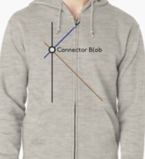 Connector Blob Zipped Hoodie