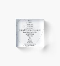 Lateralus of Fibonacci Acrylic Block