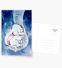 Dumbo and his mother, Mother and baby elephant Postcards